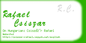 rafael csiszar business card